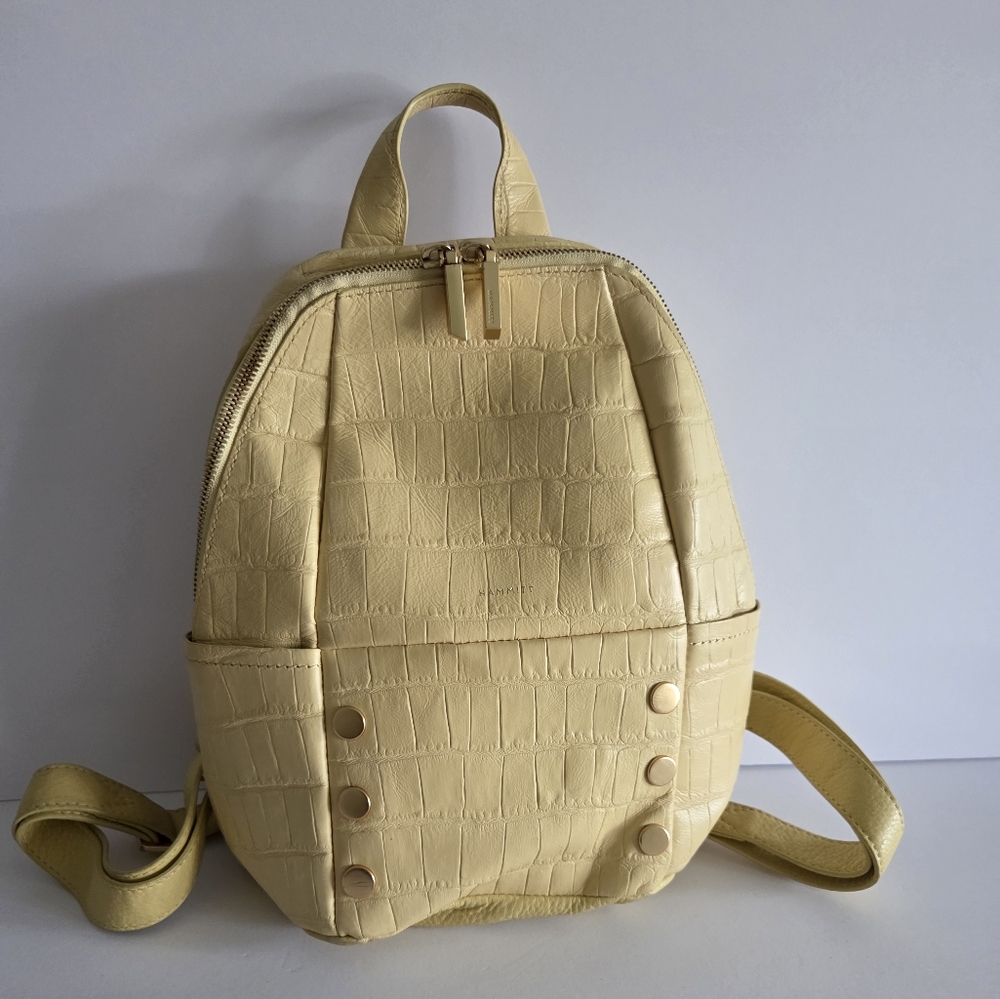 Hammitt Elegant Yellow Crocodile Leather  Backpack